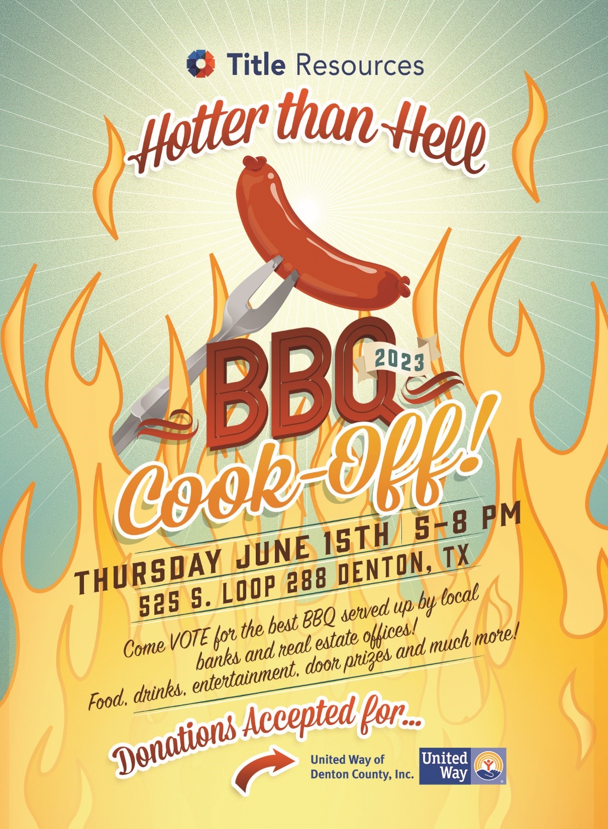 Title Resources Hotter than Hell BBQ United Way of Denton County